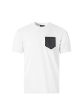 Load image into Gallery viewer, Catini Firenze Pocket T-Shirt White/Steel Grey