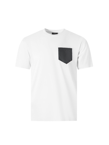 Catini Firenze Pocket T-Shirt White/Steel Grey