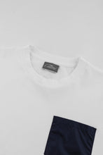 Load image into Gallery viewer, Catini Firenze Pocket T-Shirt White/Navy Blue