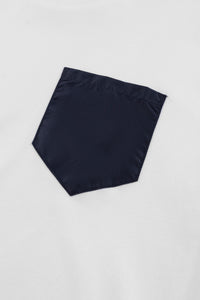 Catini Firenze Pocket T-Shirt White/Navy Blue