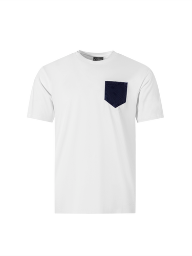 Catini Firenze Pocket T-Shirt White/Navy Blue