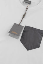 Load image into Gallery viewer, Catini Firenze Pocket T-Shirt White/Dark Grigio Grey