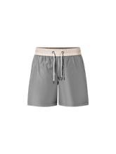 Load image into Gallery viewer, Catini Baratti Contrast Waistband Versatile Shorts Light Grey/Arenaria Beige