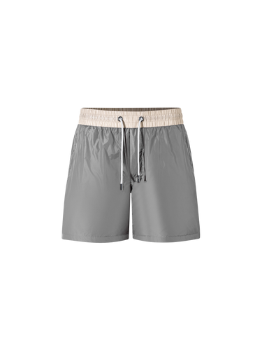Catini Baratti Contrast Waistband Versatile Shorts Light Grey/Arenaria Beige