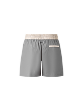 Load image into Gallery viewer, Catini Baratti Contrast Waistband Versatile Shorts Light Grey/Arenaria Beige