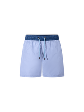 Load image into Gallery viewer, Catini Baratti Contrast Waistband Versatile Shorts Light Blue/Navy Blue