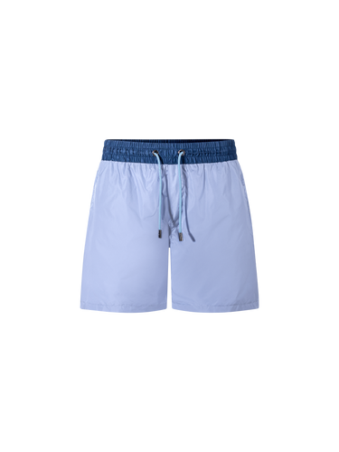 Catini Baratti Contrast Waistband Versatile Shorts Light Blue/Navy Blue