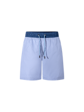 Load image into Gallery viewer, Catini Baratti Contrast Waistband Swim Shorts Light Blue/Navy Blue
