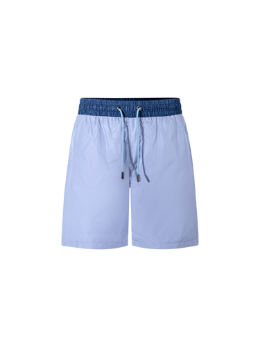 Catini Baratti Contrast Waistband Swim Shorts Light Blue/Navy Blue