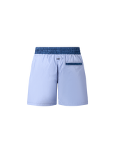 Load image into Gallery viewer, Catini Baratti Contrast Waistband Versatile Shorts Light Blue/Navy Blue