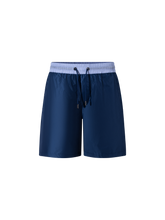 Load image into Gallery viewer, Catini Baratti Contrast Waistband Swim Shorts Navy Blue/Light Blue