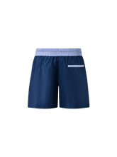 Load image into Gallery viewer, Catini Baratti Contrast Waistband Versatile Shorts Navy Blue/Light Blue