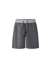 Load image into Gallery viewer, Catini Baratti Contrast Waistband Swim Shorts Dark Grey/Light Grey