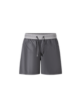 Load image into Gallery viewer, Catini Baratti Contrast Waistband Versatile Shorts Dark Grey/Light Grey