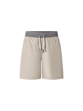 Load image into Gallery viewer, Catini Baratti Contrast Waistband Swim Shorts Arenaria Beige/Dark Grey