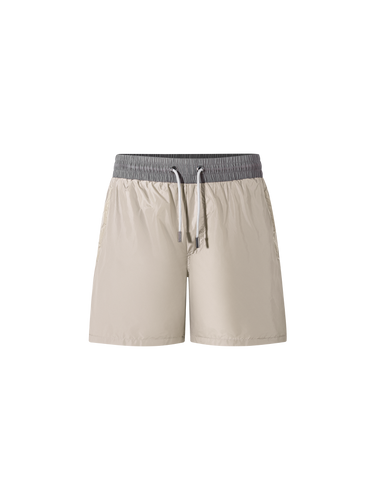 Catini Baratti Contrast Waistband Versatile Shorts Arenaria Beige/Dark Grey
