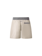 Load image into Gallery viewer, Catini Baratti Contrast Waistband Versatile Shorts Arenaria Beige/Dark Grey