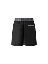 Load image into Gallery viewer, Catini Baratti Contrast Waistband Swim Shorts Black/Dark Grey