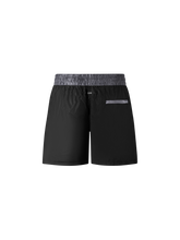 Load image into Gallery viewer, Catini Baratti Contrast Waistband Versatile Shorts Black/Dark Grey