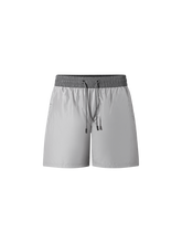 Load image into Gallery viewer, Catini Baratti Contrast Waistband Versatile Shorts Light Grey/Dark Grey