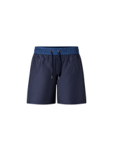 Load image into Gallery viewer, Catini Baratti Contrast Waistband Versatile Shorts Navy Blue/Dark Blue