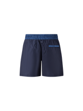 Load image into Gallery viewer, Catini Baratti Contrast Waistband Versatile Shorts Navy Blue/Dark Blue