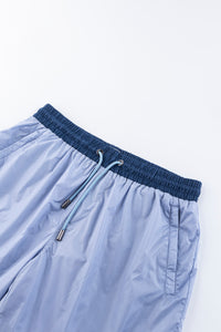 Catini Baratti Contrast Waistband Swim Shorts Light Blue/Navy Blue