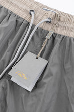Load image into Gallery viewer, Catini Baratti Contrast Waistband Swim Shorts Light Grey/Arenaria Beige