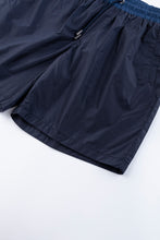 Load image into Gallery viewer, Catini Baratti Contrast Waistband Swim Shorts Navy Blue/Dark Blue