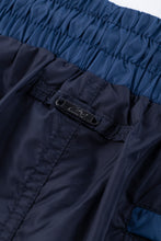 Load image into Gallery viewer, Catini Baratti Contrast Waistband Swim Shorts Navy Blue/Dark Blue
