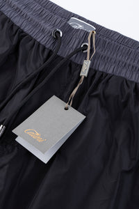 Catini Baratti Contrast Waistband Swim Shorts Black/Dark Grey