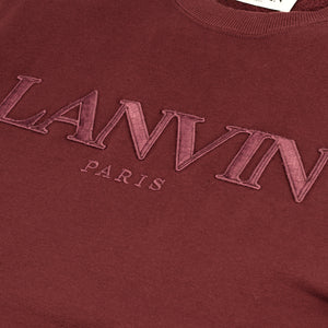 LANVIN LOGO EMBROIDERED SWEATSHIRT