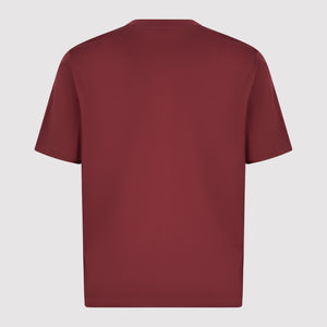 LANVIN LOGO BURGANDY T SHIRT