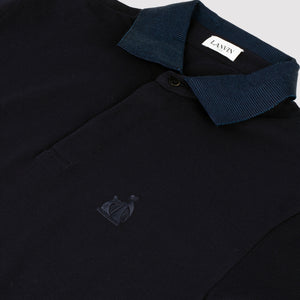 LANVIN NAVY POLO SHIRT