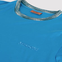 Load image into Gallery viewer, MISSONI Logo Collar T-Shirt Blue