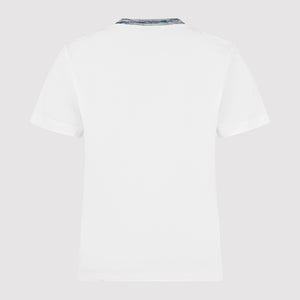 MISSONI Logo Collar T-Shirt White