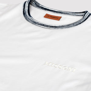 MISSONI Logo Collar T-Shirt White