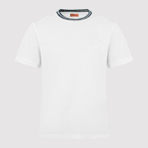 MISSONI Logo Collar T-Shirt White