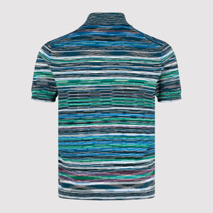 MISSONI fine knit short sleeved polo shirt
