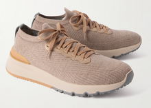 Load image into Gallery viewer, Brunello Cucinelli Knitted Sneakers Beige