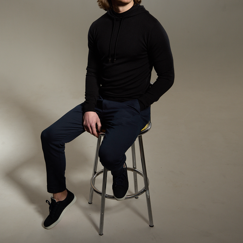 Malenzo Sorrento Merino Hoodie Black