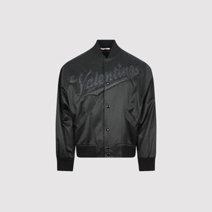 Valentino Logo Varsity Bomber Jacket