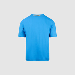 Lanvin Heart Print T-shirt Electric Blue