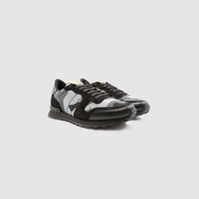 Load image into Gallery viewer, Valentino Garavani Camouflage Rockrunner Mesh Sneakers Black