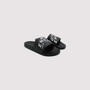 Givenchy Refracted Logo Slides Black