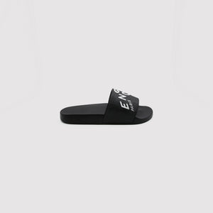 Givenchy Refracted Logo Slides Black