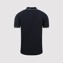 Load image into Gallery viewer, Missoni Zig-Zag Knit Polo Shirt Navy Blue