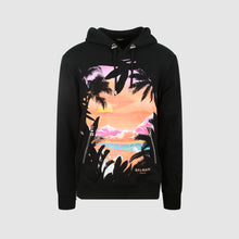 Load image into Gallery viewer, Balmain Palm Oth Hoodie Black
