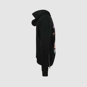 Balmain Palm Oth Hoodie Black