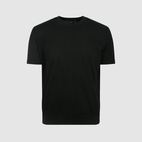 Prada Fine Knit T-Shirt Black